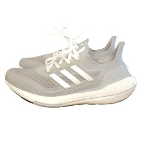 Adidas Ultraboost 21 Running Shoes Women's Size 6.5 Grey/White